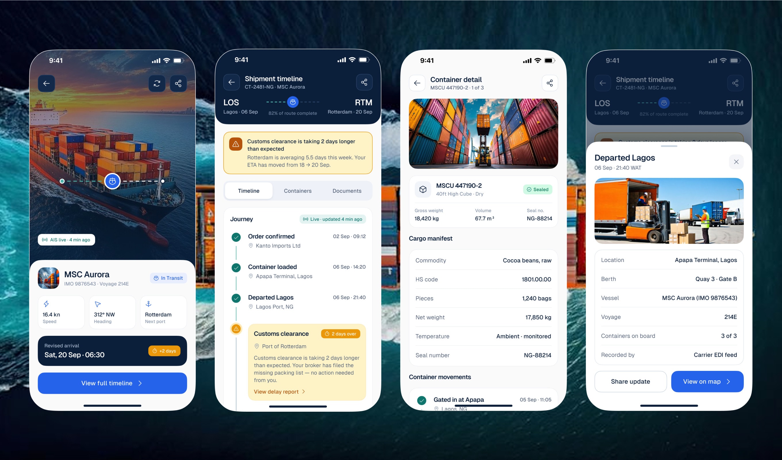 CargoTrace — Freight tracking for Nigerian importers