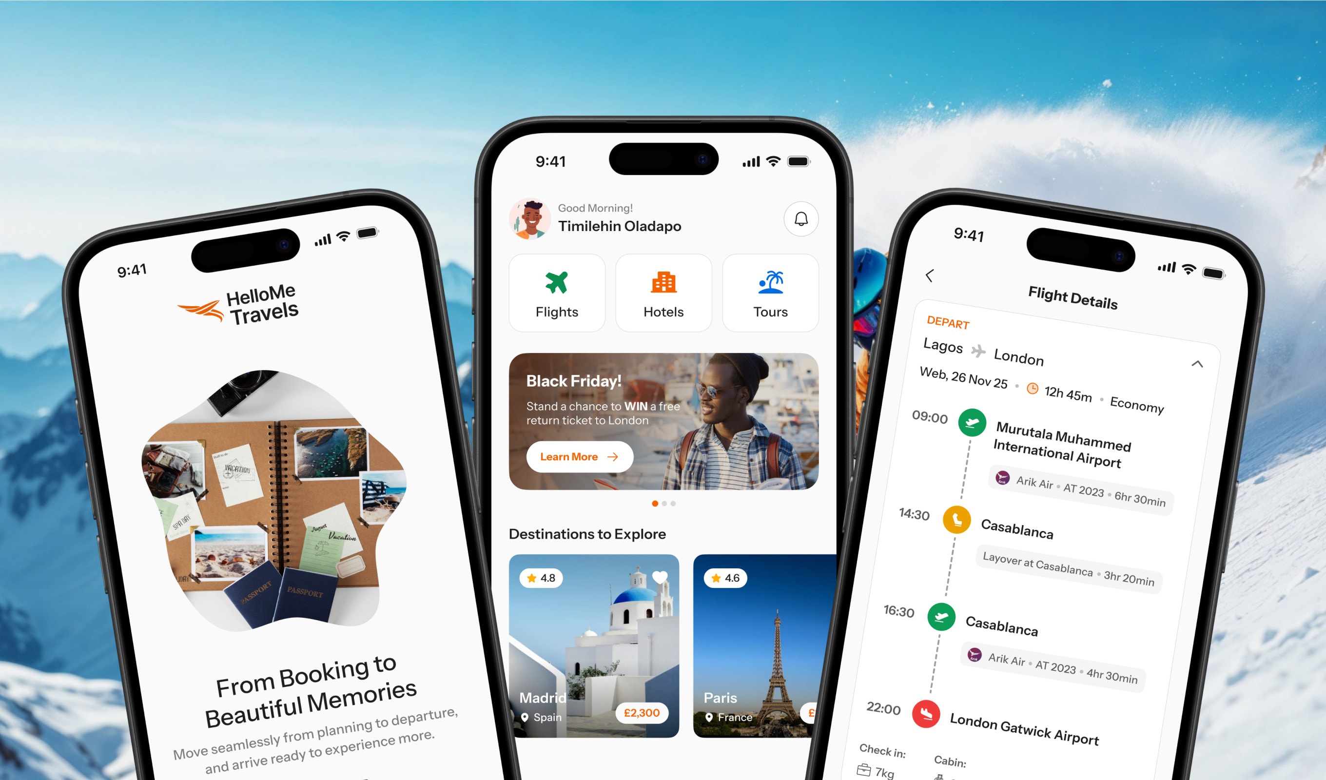 HelloMe Travel — Flights, hotels and tours in one app